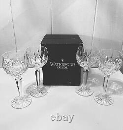 Waterford LISMORE Vintage Hock Wine Glasses 7 3/8 set of 4