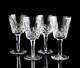 Waterford Lismore Claret Wine Glasses Set of 4 Elegant Vintage Crystal Stemware