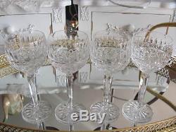 Waterford Maeve Wine Hock Glasses 7 3/8 Lot Of 4 Vintage