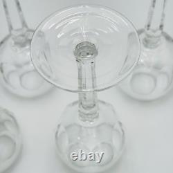 Waterford SHEILA 7 3/8 Crystal Wine Hock Glasses Set Of 4 VINTAGE