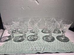 Waterford Tramore White Wine 5 1/8 Set 10 Crystal Glasses Ireland Vintage