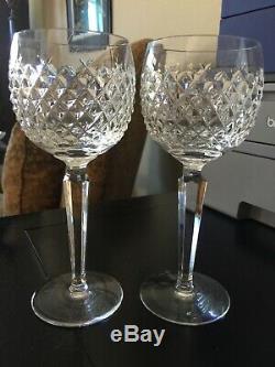 Waterford Vintage ALANA (4) Wine Hocks / Goblets MINT Condition