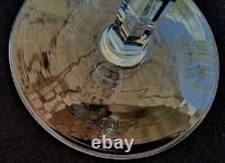 Waterford Vtg. Crystal Curraghmore 7 1/8 Claret Wine Glasses Set of 6 EUC