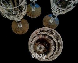 Waterford Vtg. Crystal Curraghmore 7 1/8 Claret Wine Glasses Set of 6 EUC