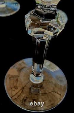 Waterford Vtg. Crystal Curraghmore 7 1/8 Claret Wine Glasses Set of 6 EUC