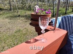 Waterford Vtg. Crystal Curraghmore 7 1/8 Claret Wine Glasses Set of 6 EUC