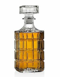 Whiskey Decanter Crystal Bottle Wine Liquor Vintage Glass Stopper Bar Scotch New