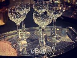 X5 Vintage Waterford Crystal Water Glasses