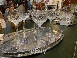 X5 Vintage Waterford Crystal Water Glasses