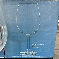 X8 WATERFORD MARQUIS VINTAGE Deep Red Wine Glasses Signed c. 2003
