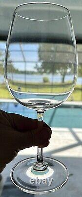 X8 WATERFORD MARQUIS VINTAGE Deep Red Wine Glasses Signed c. 2003