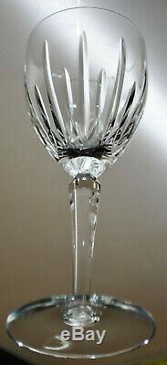 (set Of 9) Vintage Lenox Clarity Pattern Crystal Wine Glasses 7 Discontinued